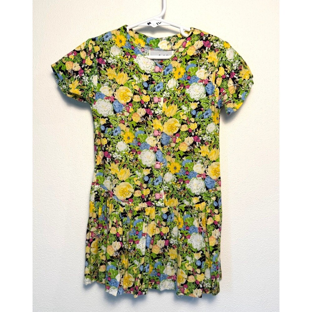 Vintage French Floral Dress